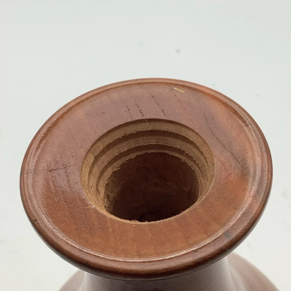 Wooden 7 1/2” Vase